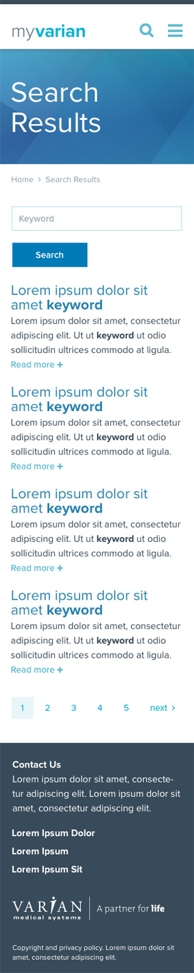 mobile search results